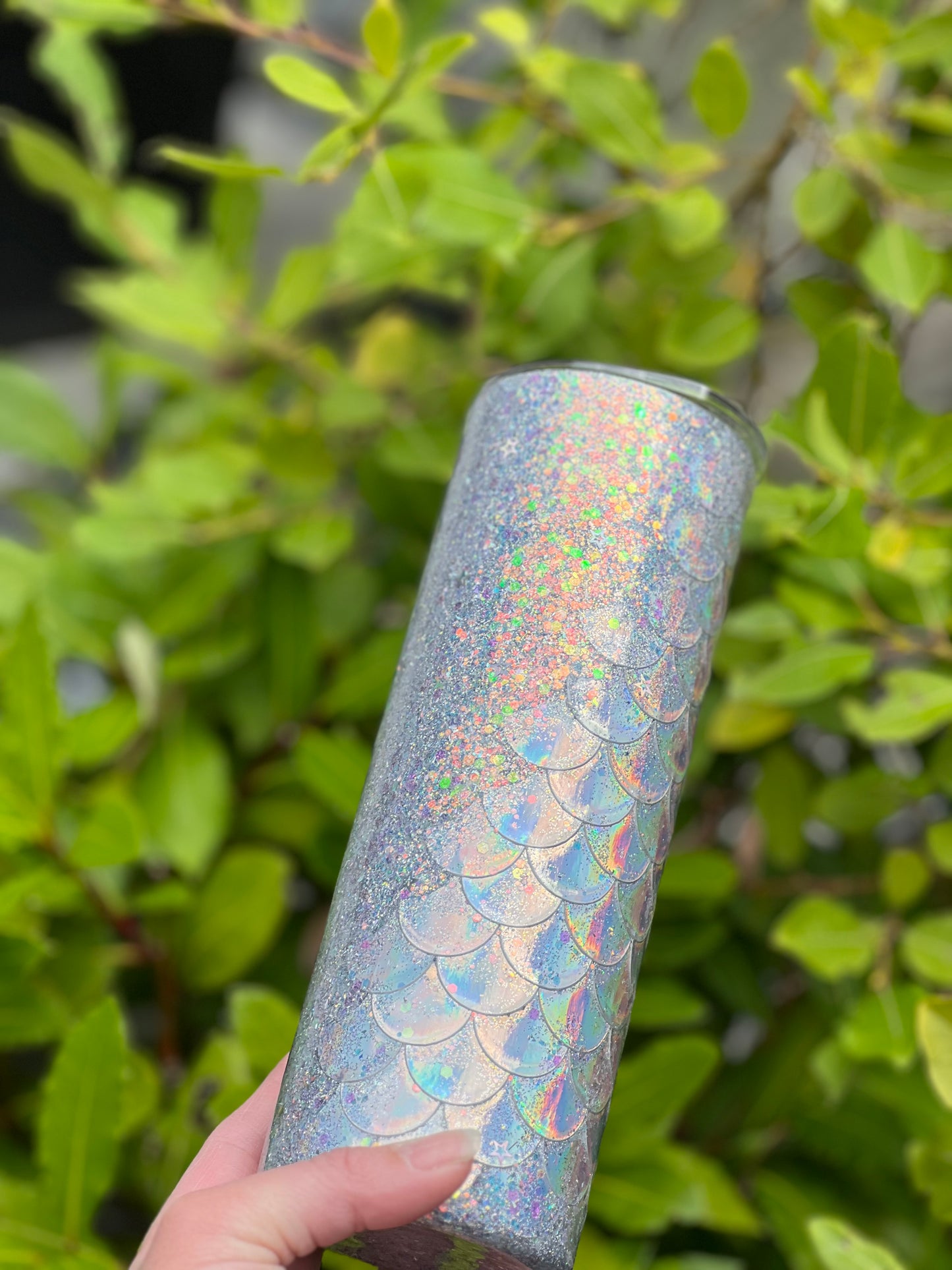 Mermaid scale tumbler