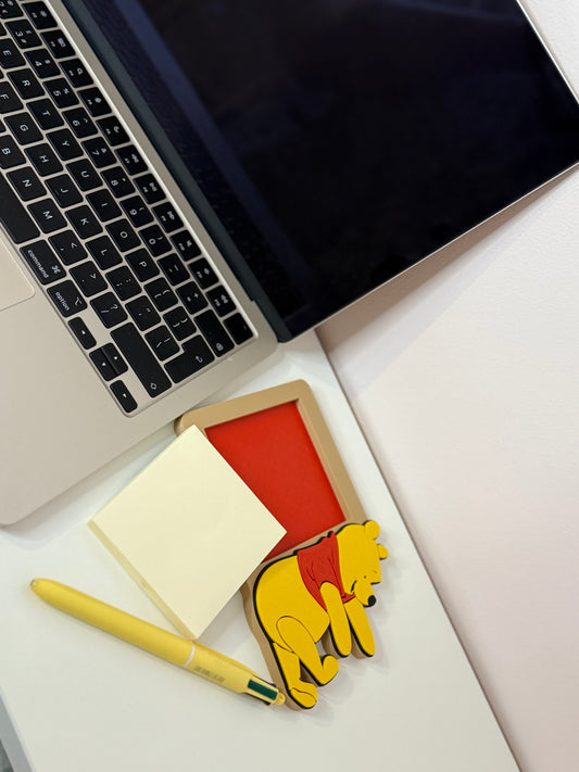 Pooh Bear post it note holder