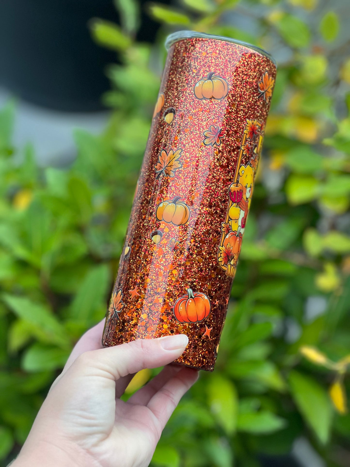 Fall Bear 20 oz tumbler