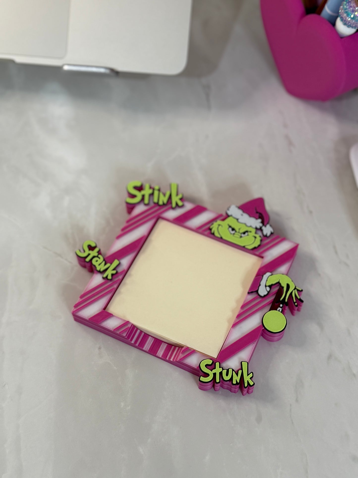 Grinch post it holder