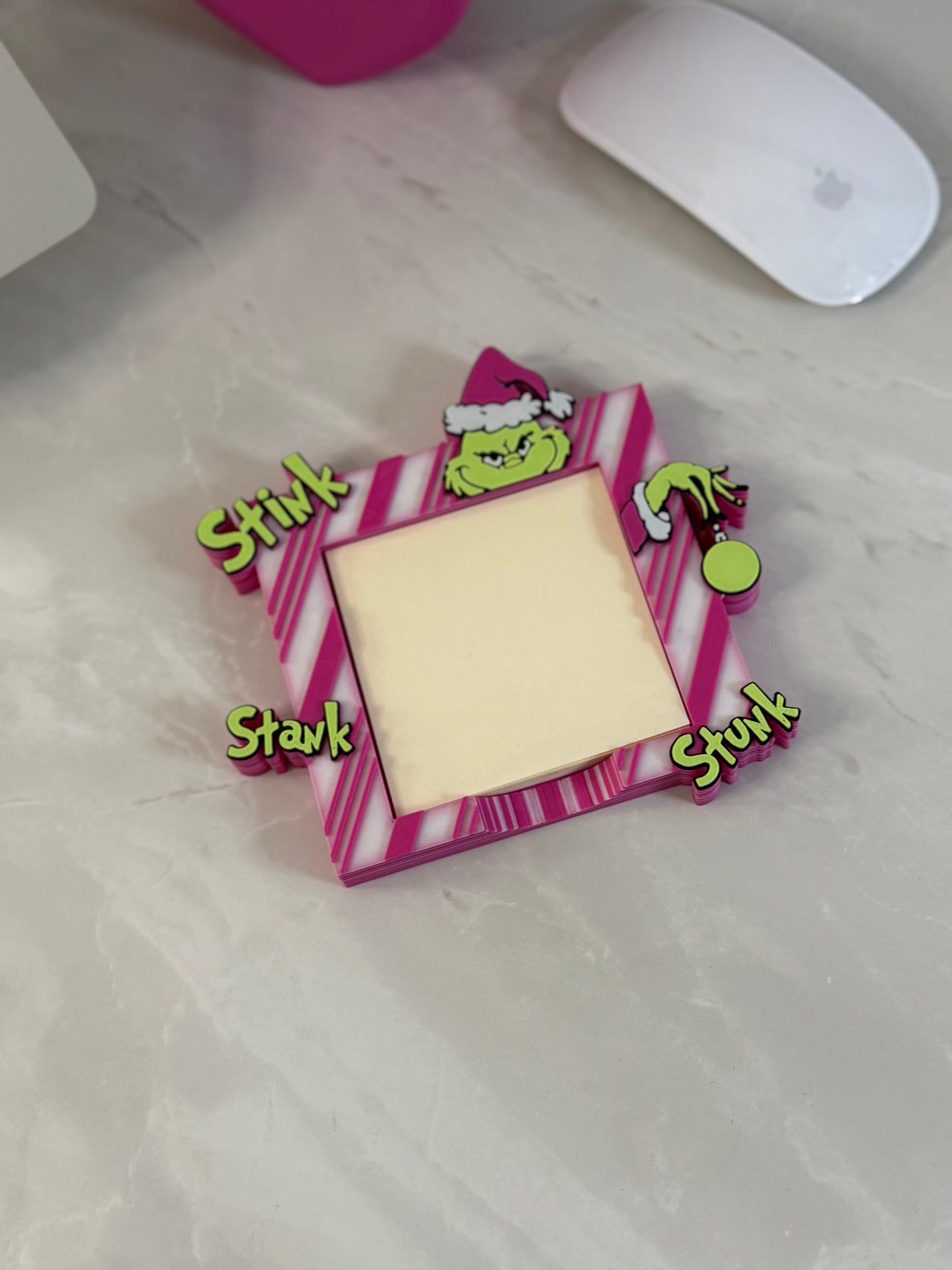 Grinch post it holder