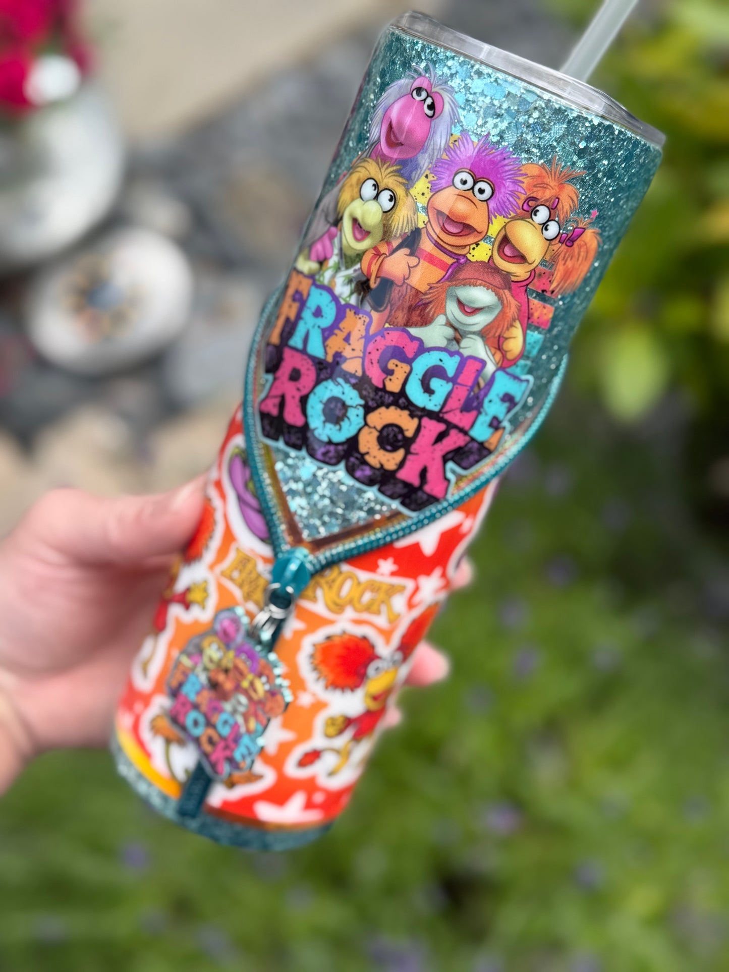 20oz Fraggle rock zipper tumbler