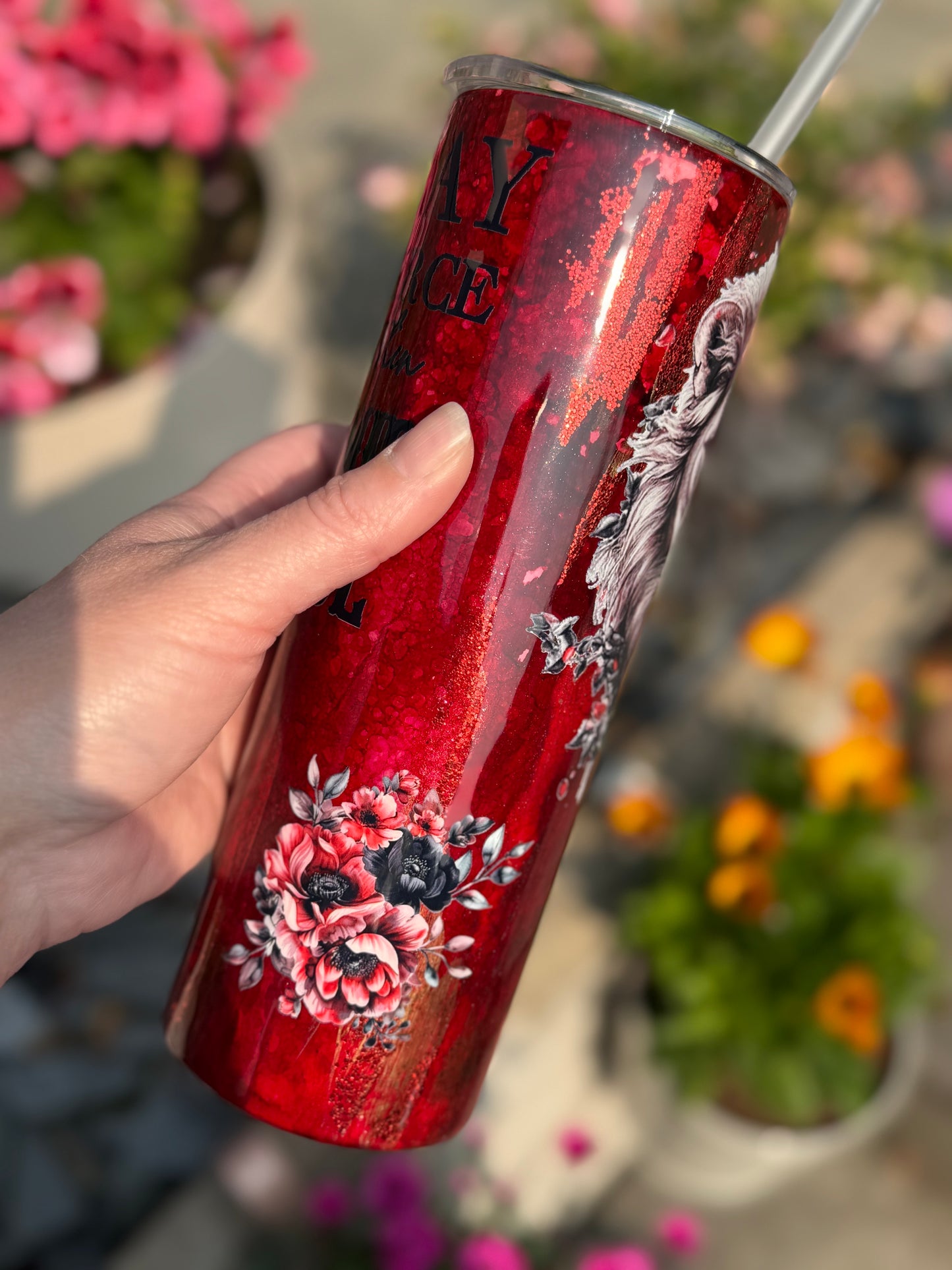Stay Fierce Hyperion tumbler