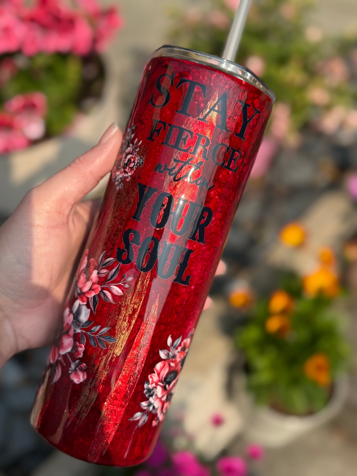 Stay Fierce Hyperion tumbler