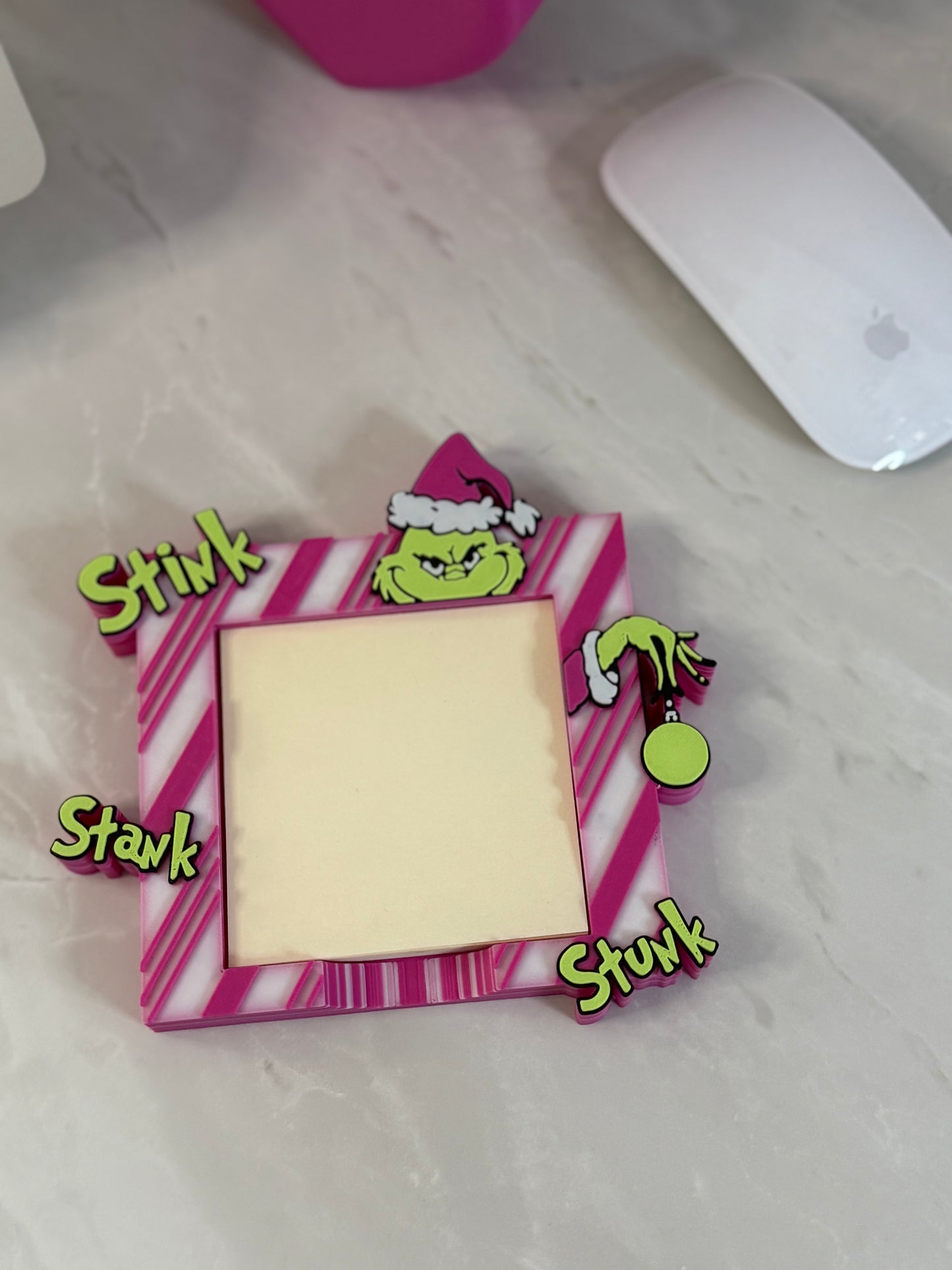 Grinch post it holder