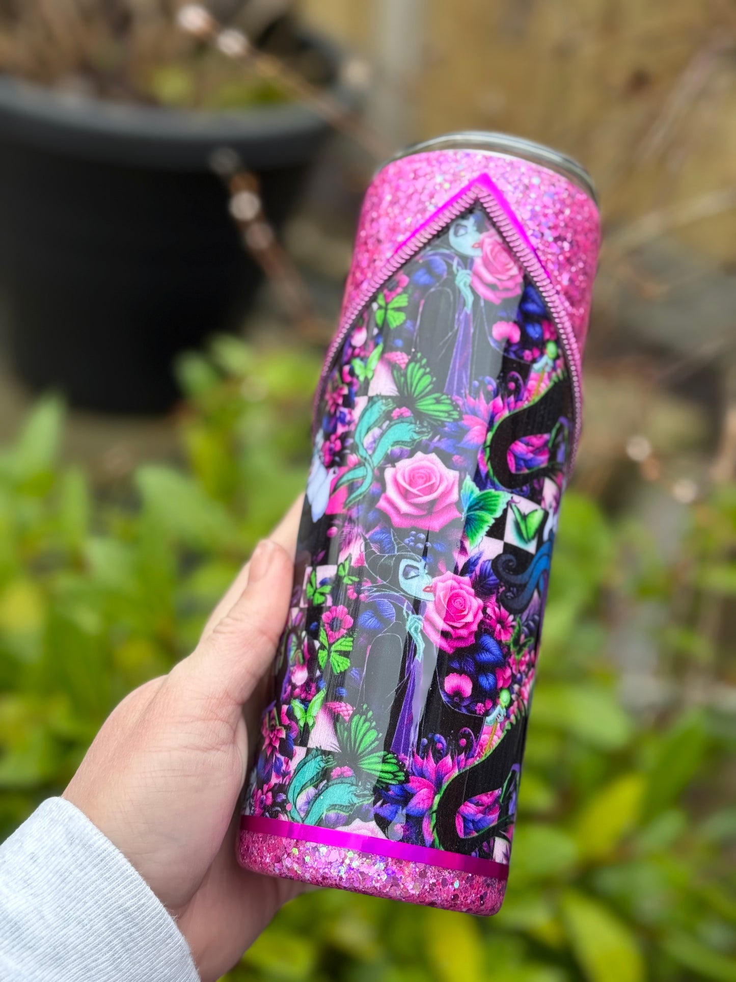 Trouble maker zipper tumbler