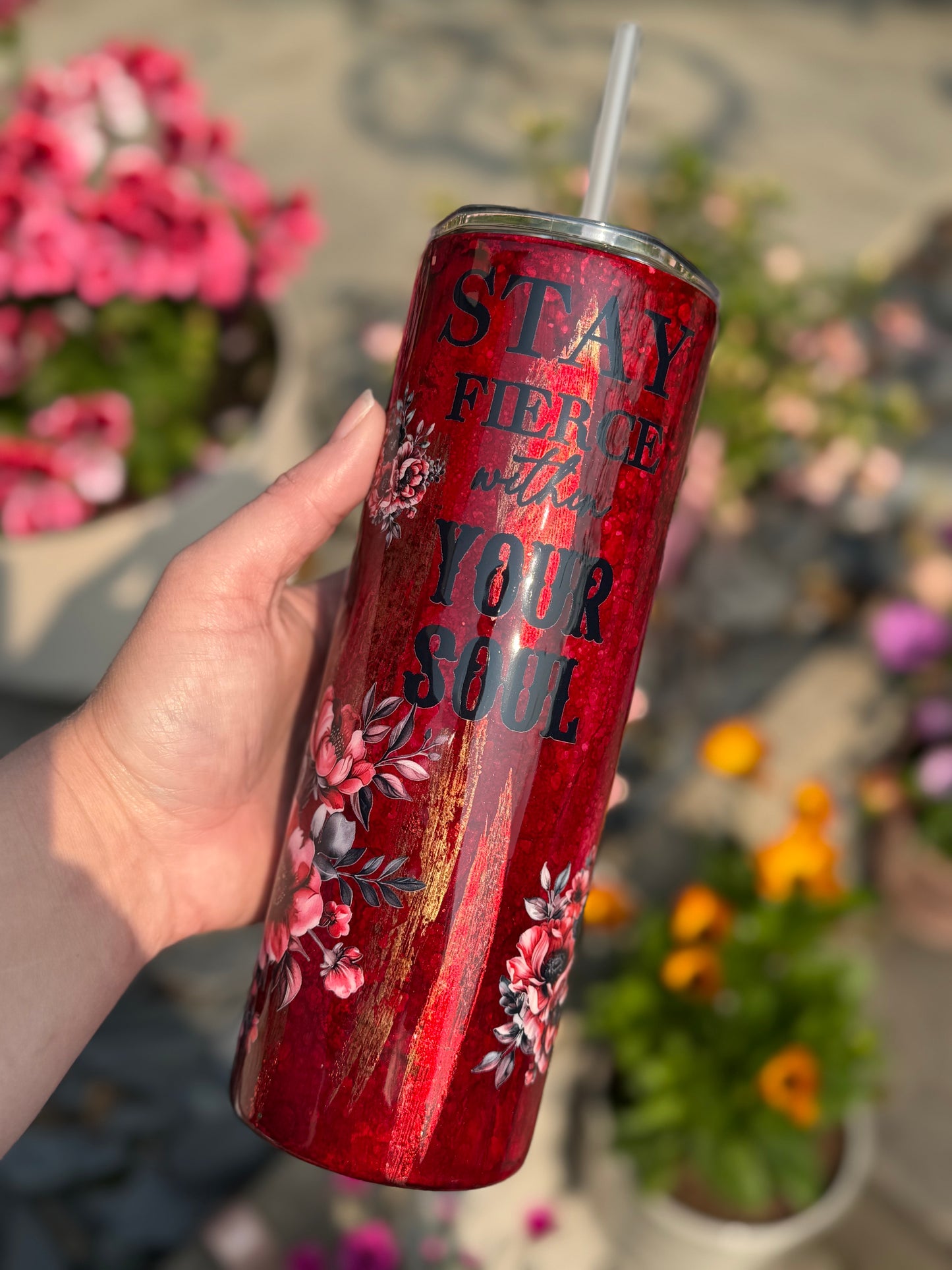 Stay Fierce Hyperion tumbler