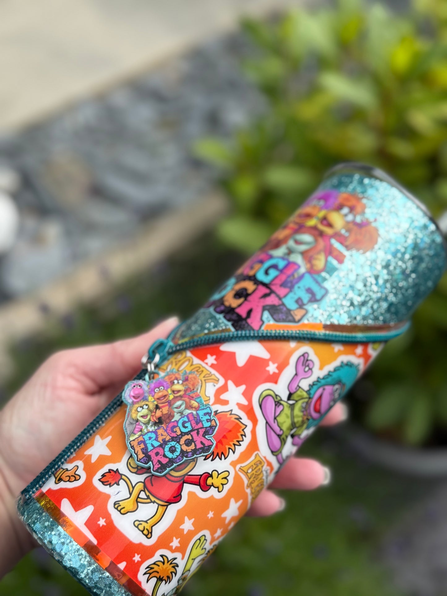 20oz Fraggle rock zipper tumbler