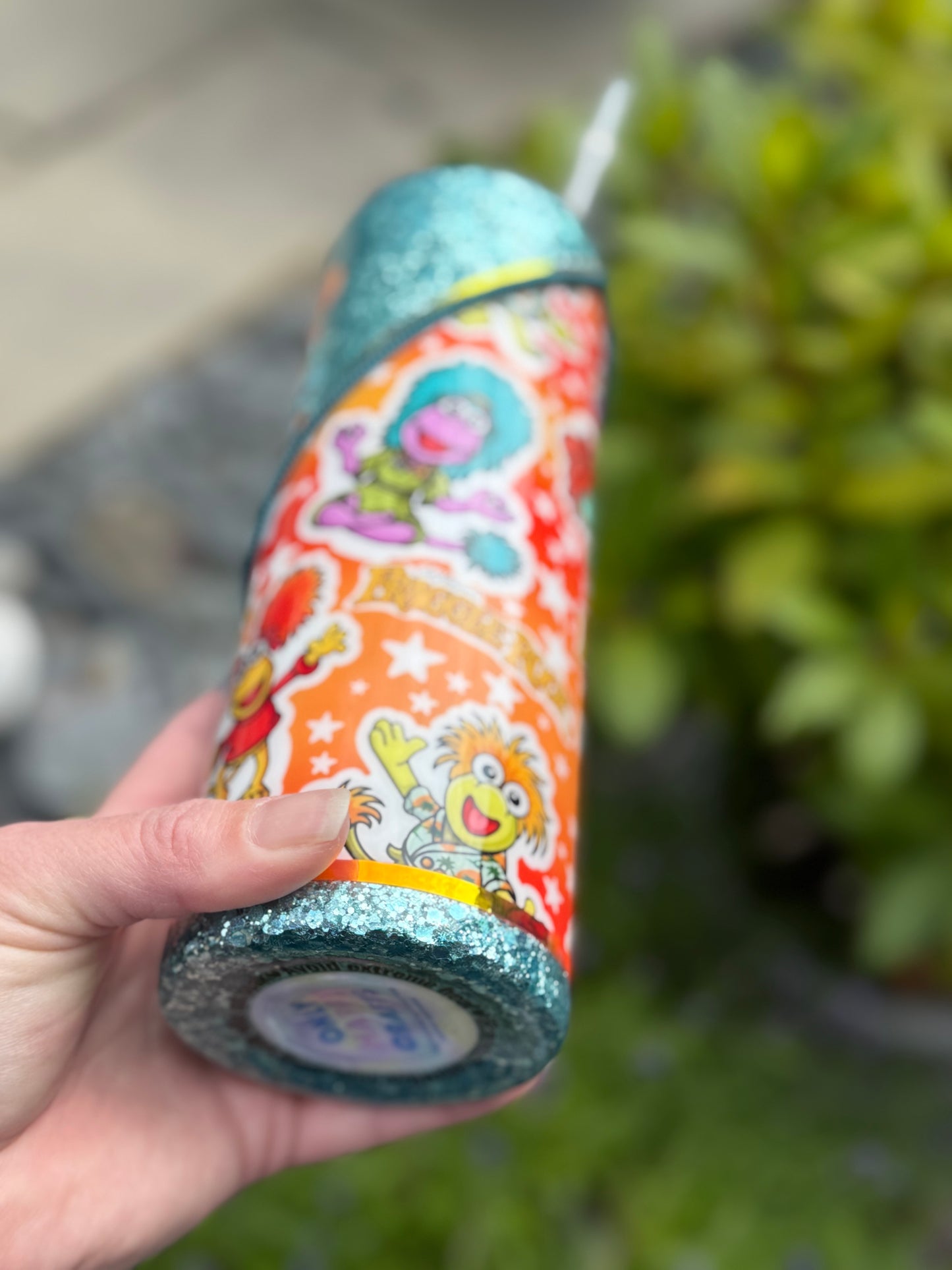 20oz Fraggle rock zipper tumbler