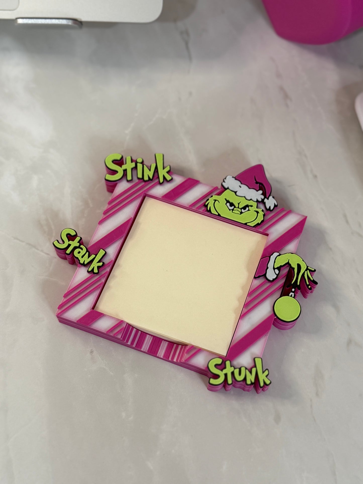 Grinch post it holder
