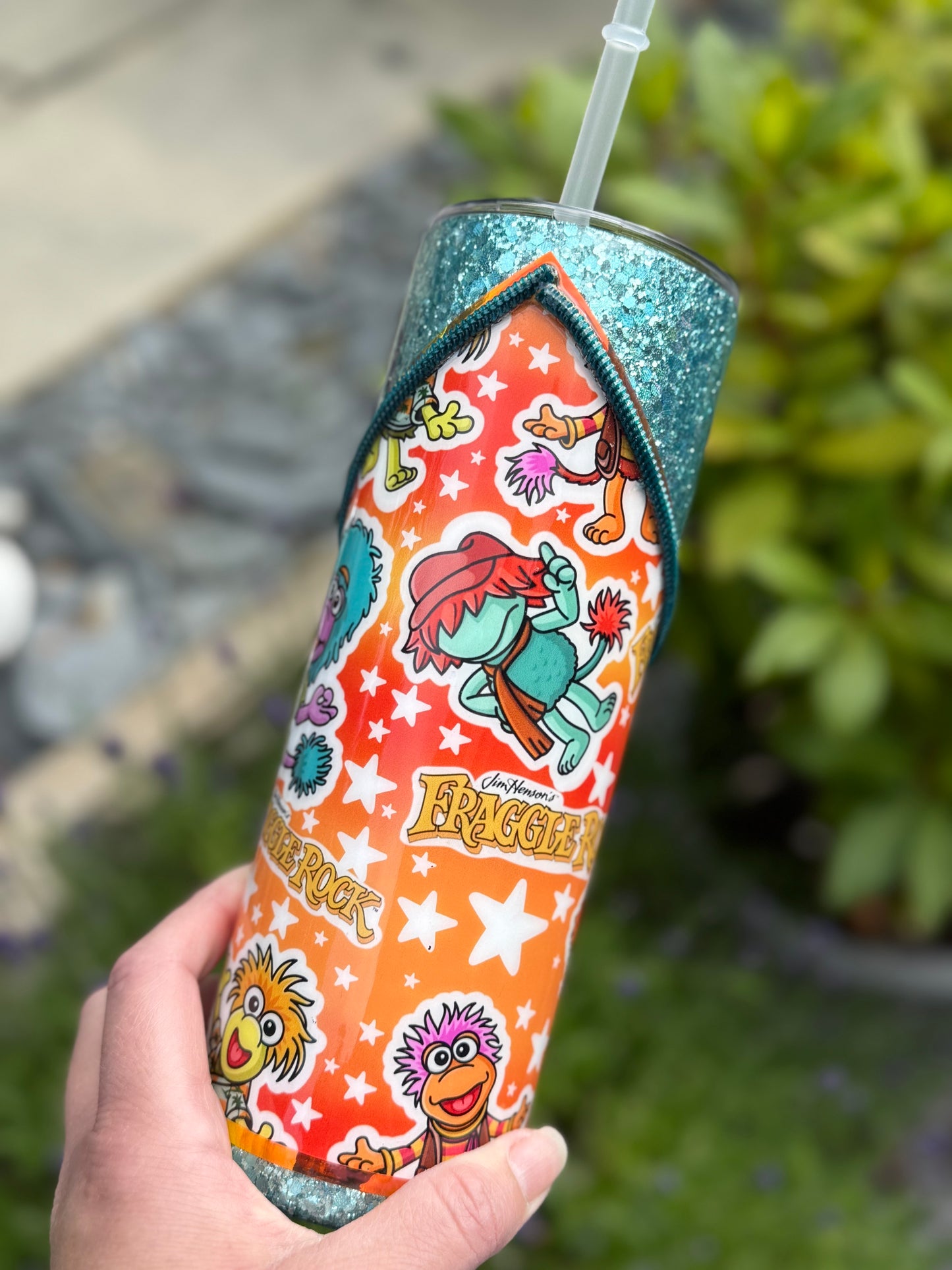20oz Fraggle rock zipper tumbler