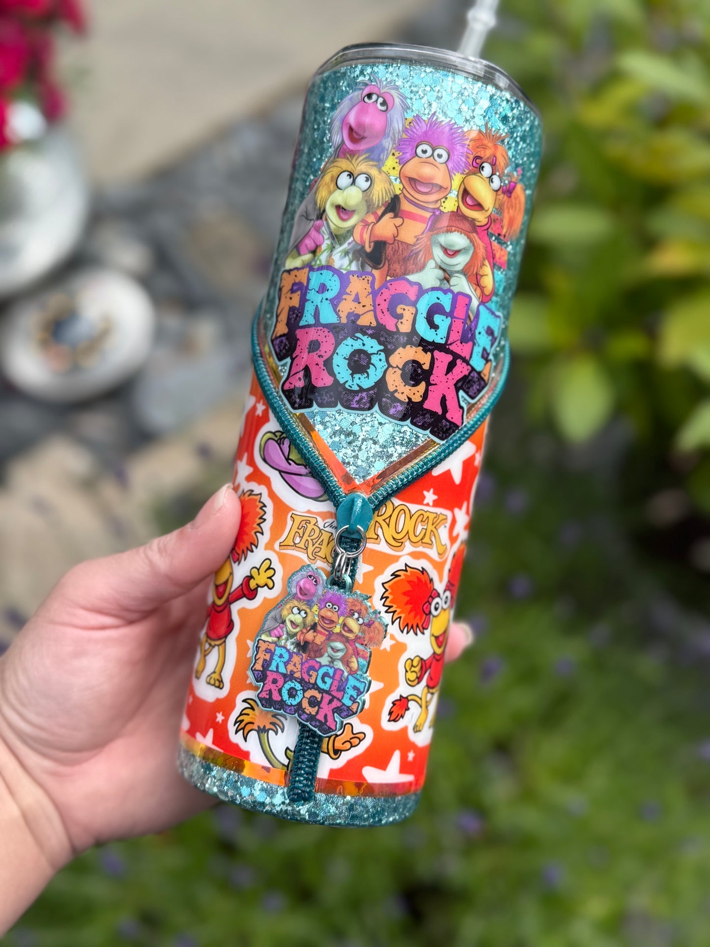 20oz Fraggle rock zipper tumbler