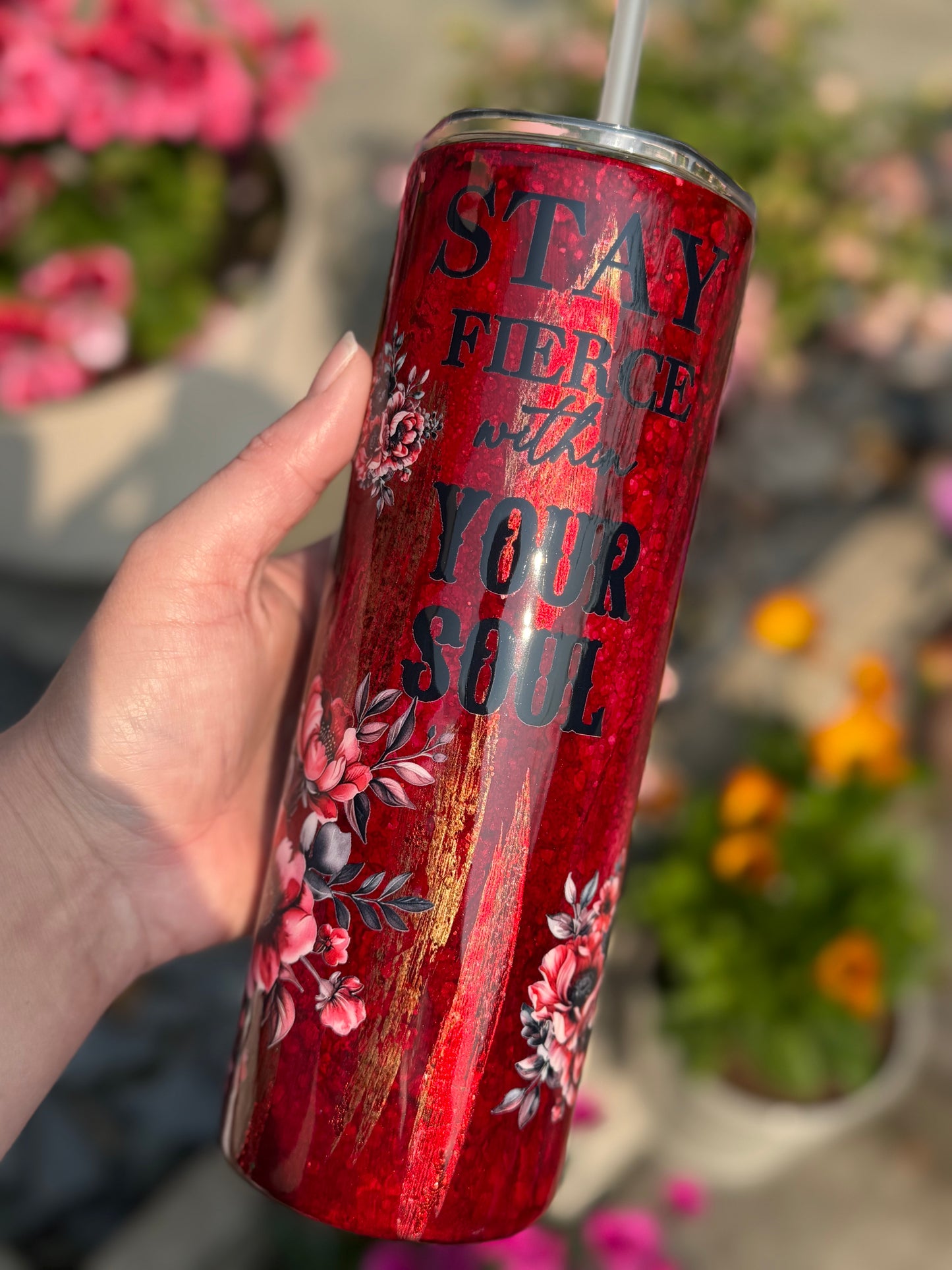 Stay Fierce Hyperion tumbler