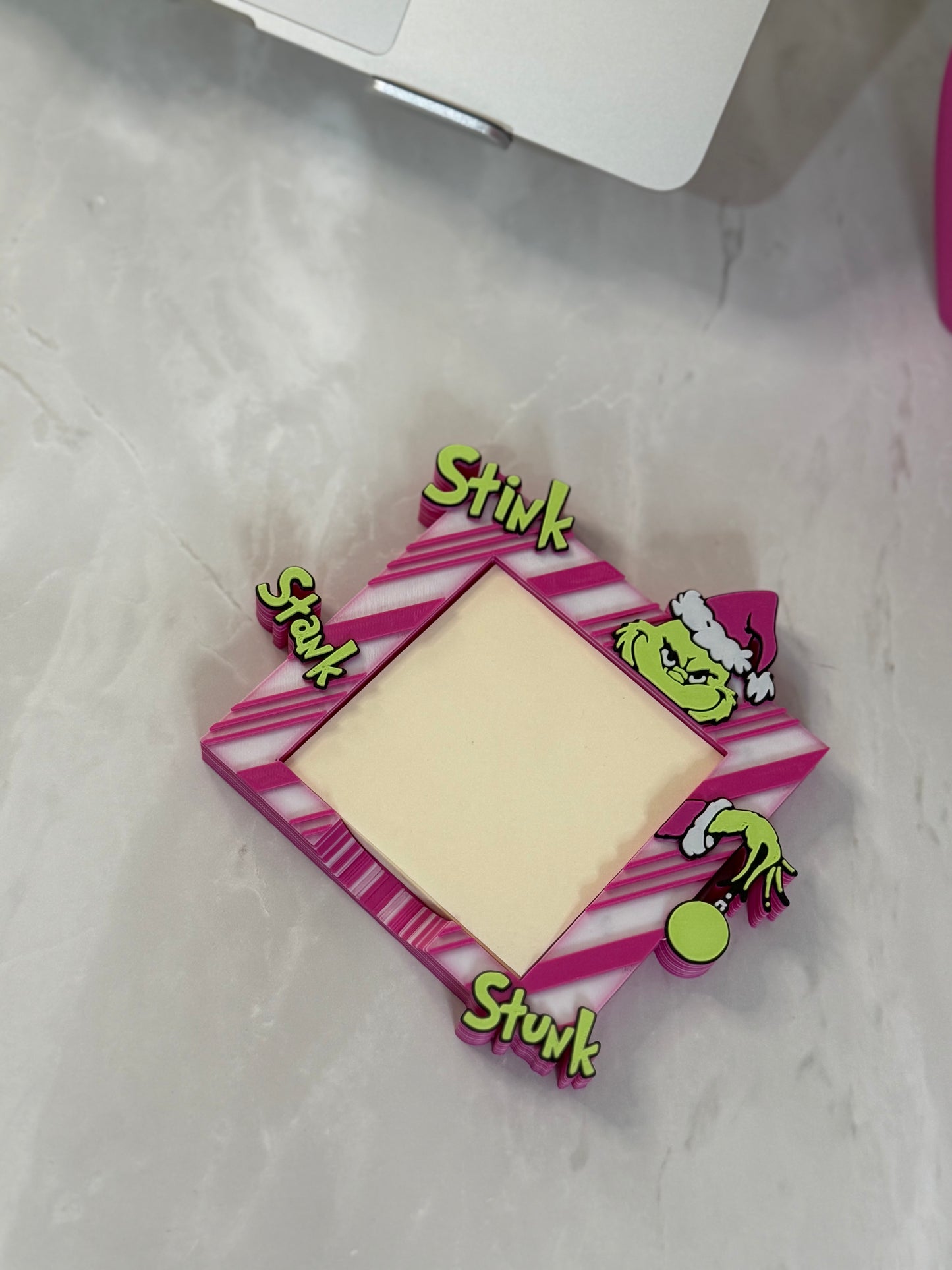 Grinch post it holder
