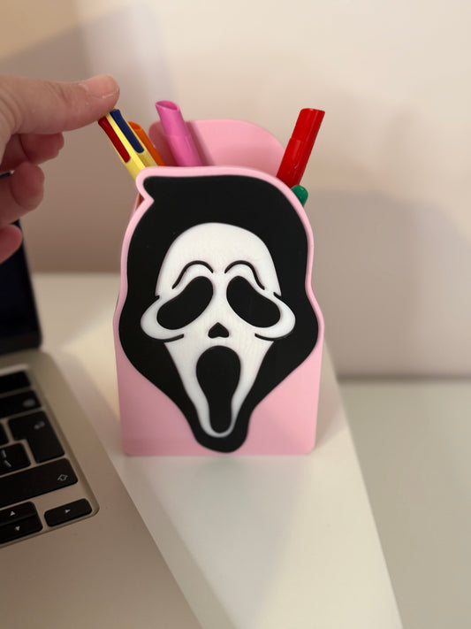 Ghostface pen pot