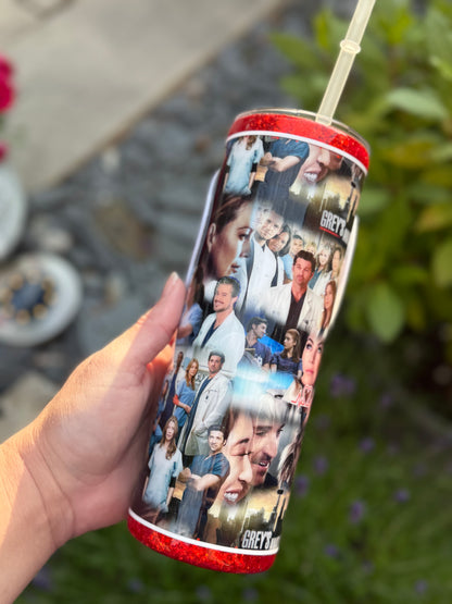 20oz Greys zipper tumbler
