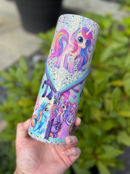 Pony zipper Hyperion tumbler