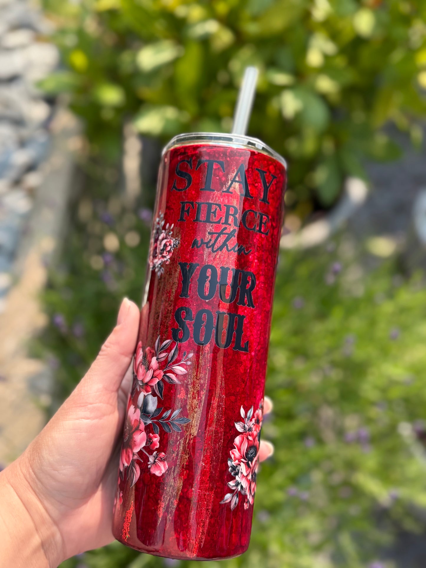 Stay Fierce Hyperion tumbler
