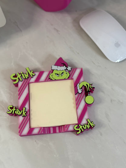 Grinch post it holder
