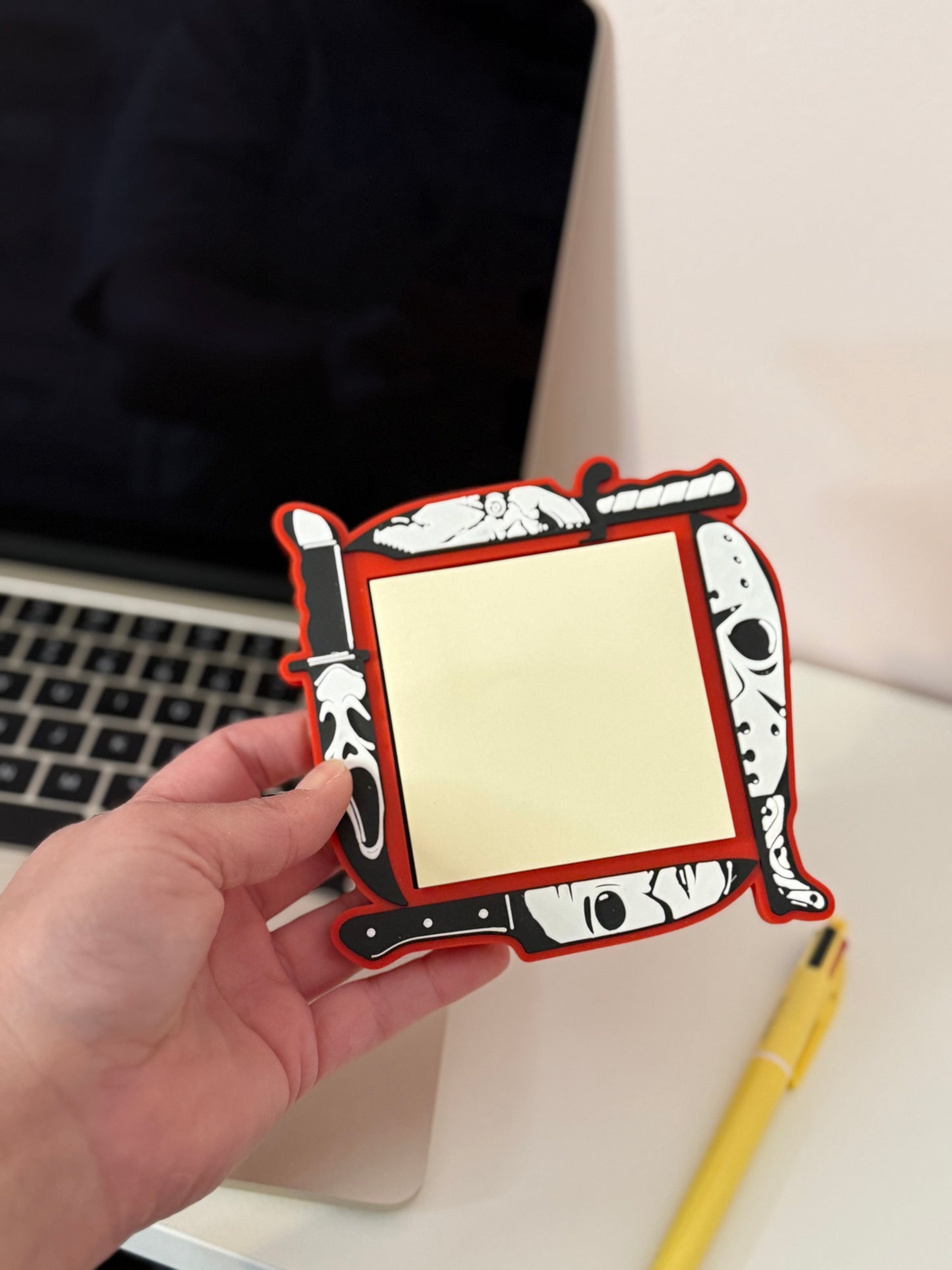 Horror slasher post it note holder