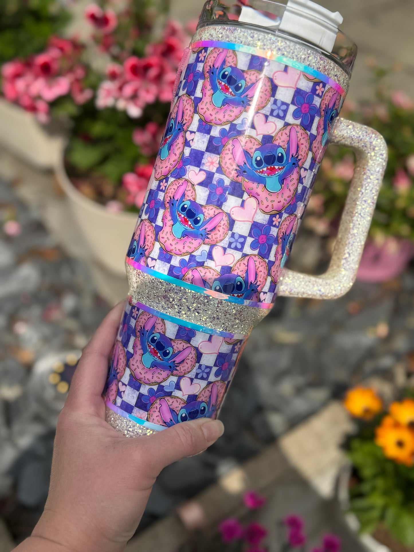 40oz stitch zipper tumbler