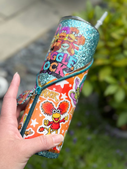 20oz Fraggle rock zipper tumbler