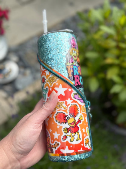 20oz Fraggle rock zipper tumbler