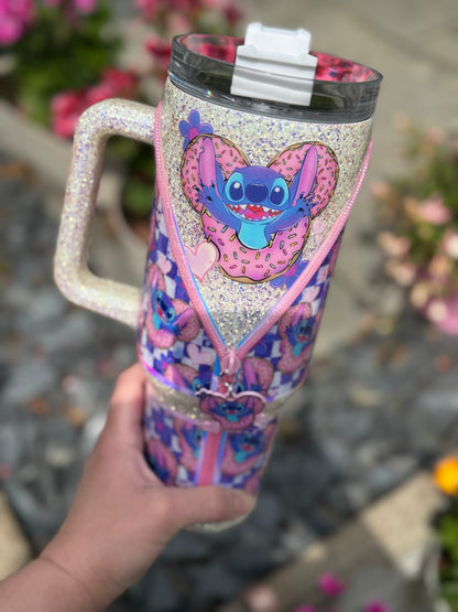 40oz stitch zipper tumbler