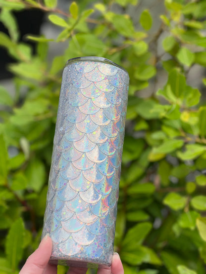 Mermaid scale tumbler