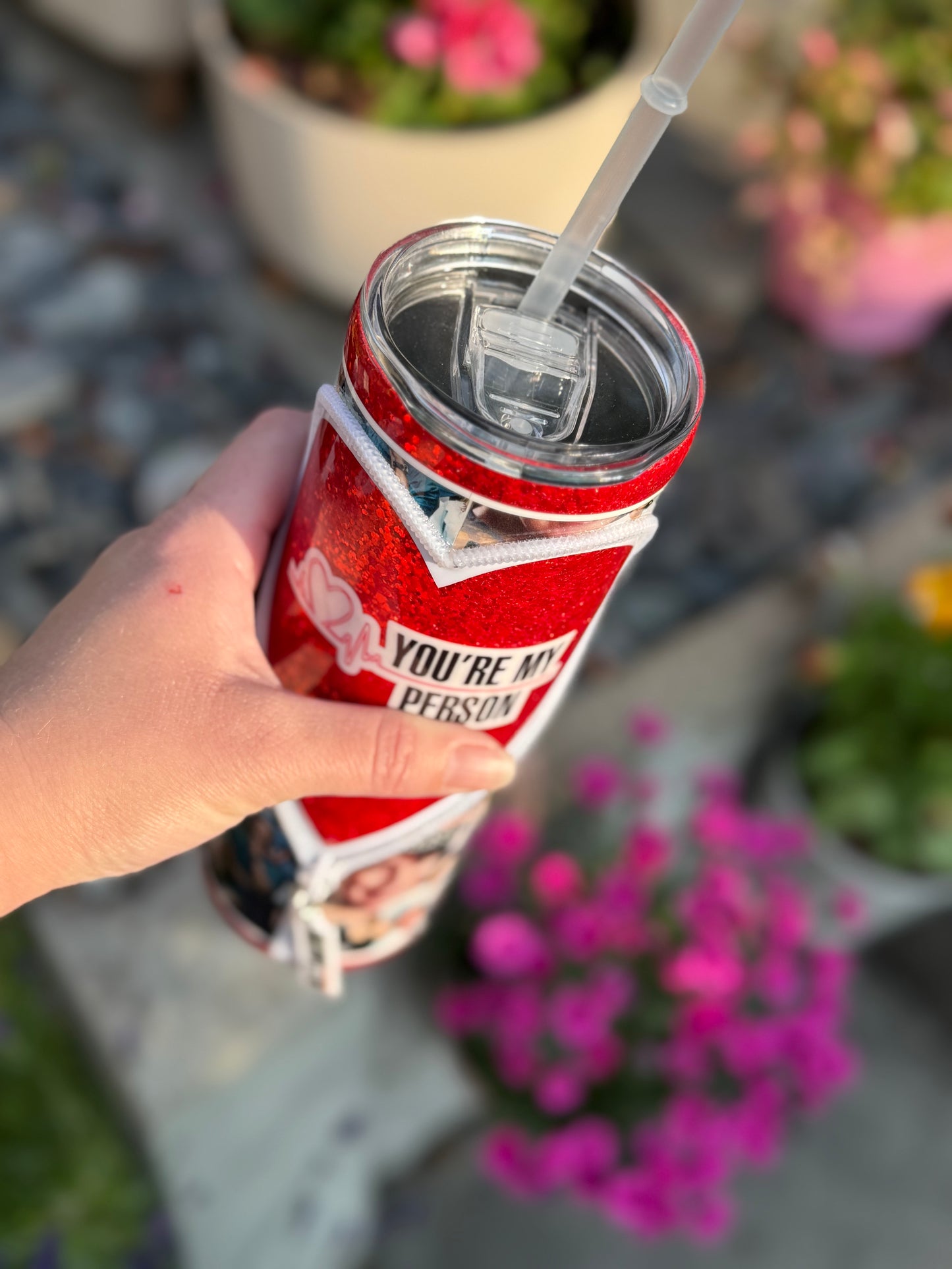 20oz Greys zipper tumbler