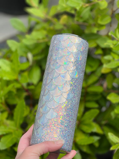 Mermaid scale tumbler