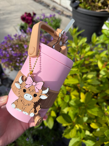 Highland cow can holder