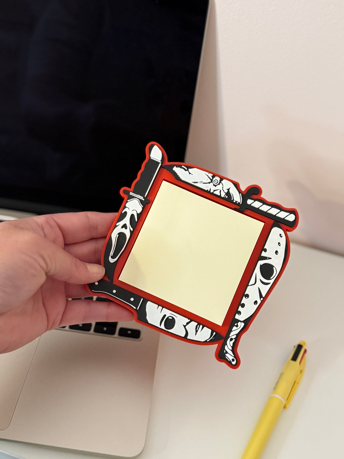 Horror slasher post it note holder