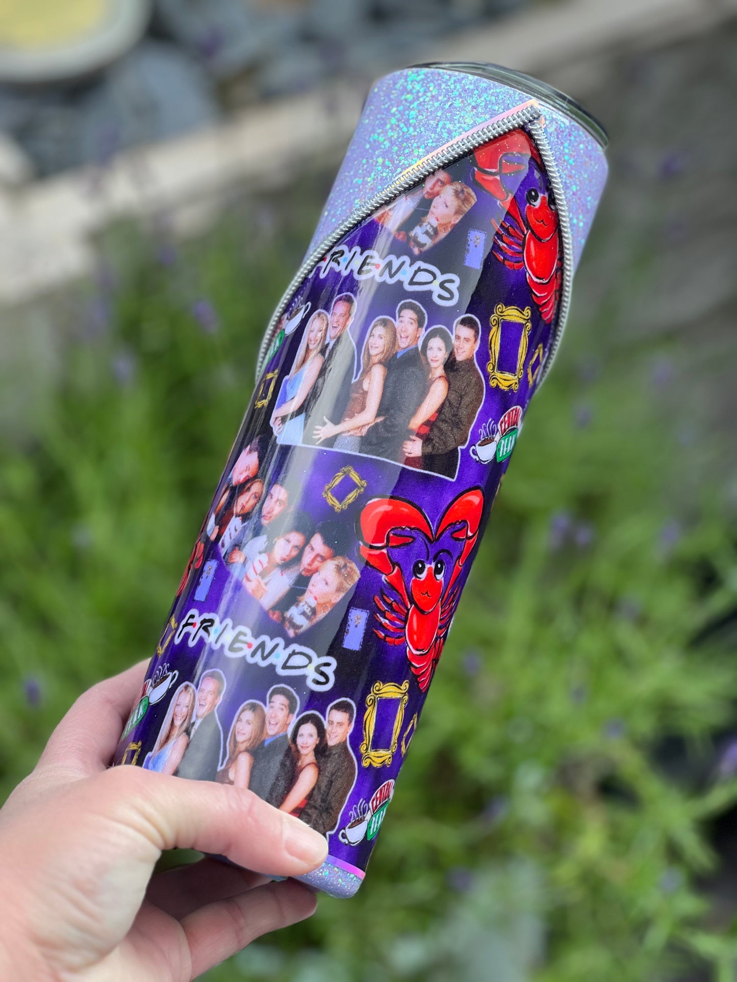 30oz Friends zipper tumbler